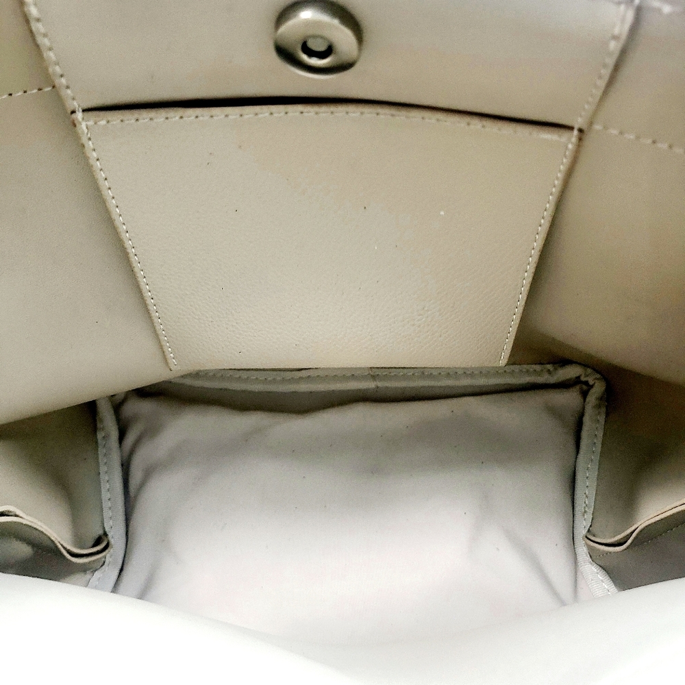 Michel Klein Canvas Leather Satchel - Picture 3 of 6